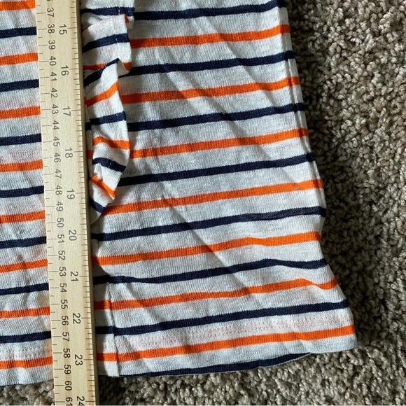 J. Crew NWT Ruffle Linen Tank Striped Shirt Size Medium - Picture 7 of 8